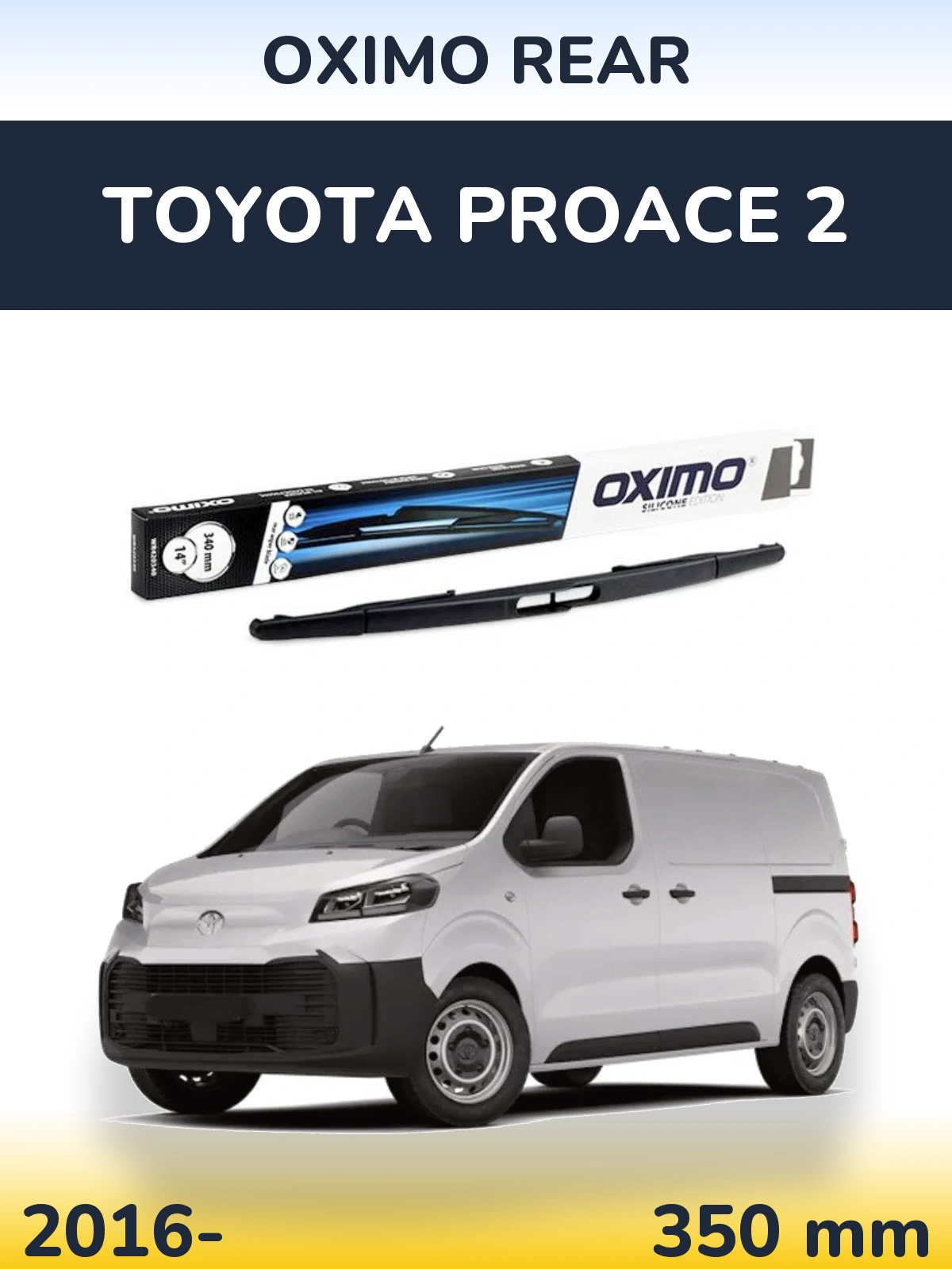 Rear wiper blade Oximo Rear 350 mm for Toyota ProAce 2 2016-2026