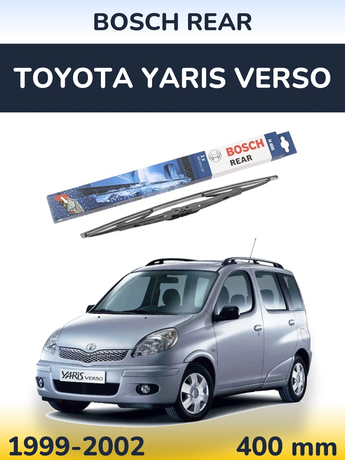 Задний дворник BOSCH Rear 400 мм для Toyota Yaris Verso 1999-2002
