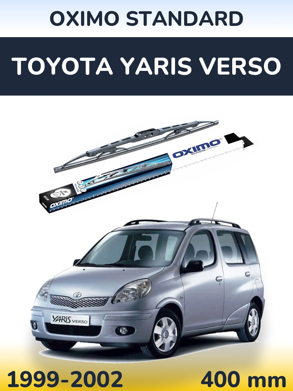 Задний дворник Oximo Standard 400 мм для Toyota Yaris Verso 1999-2002