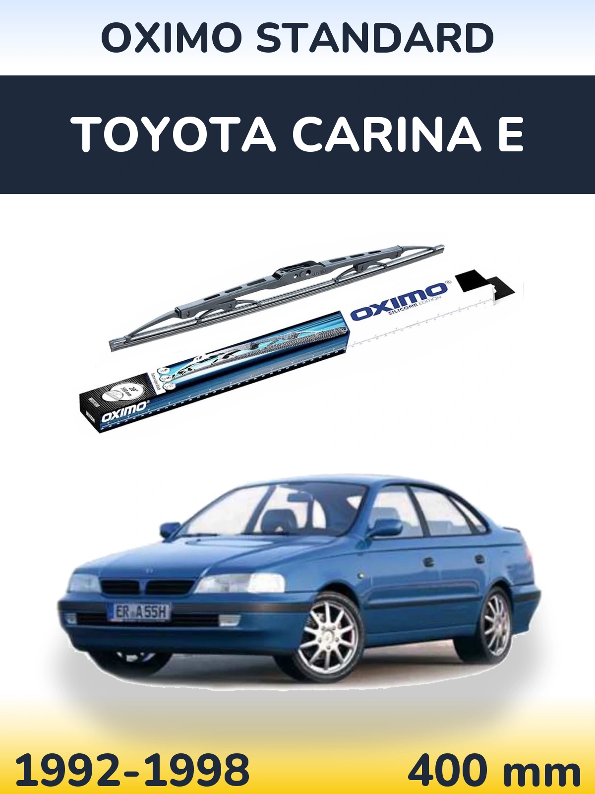 Rear wiper blade Oximo Standard 400 mm for Toyota Carina E 1992-1998