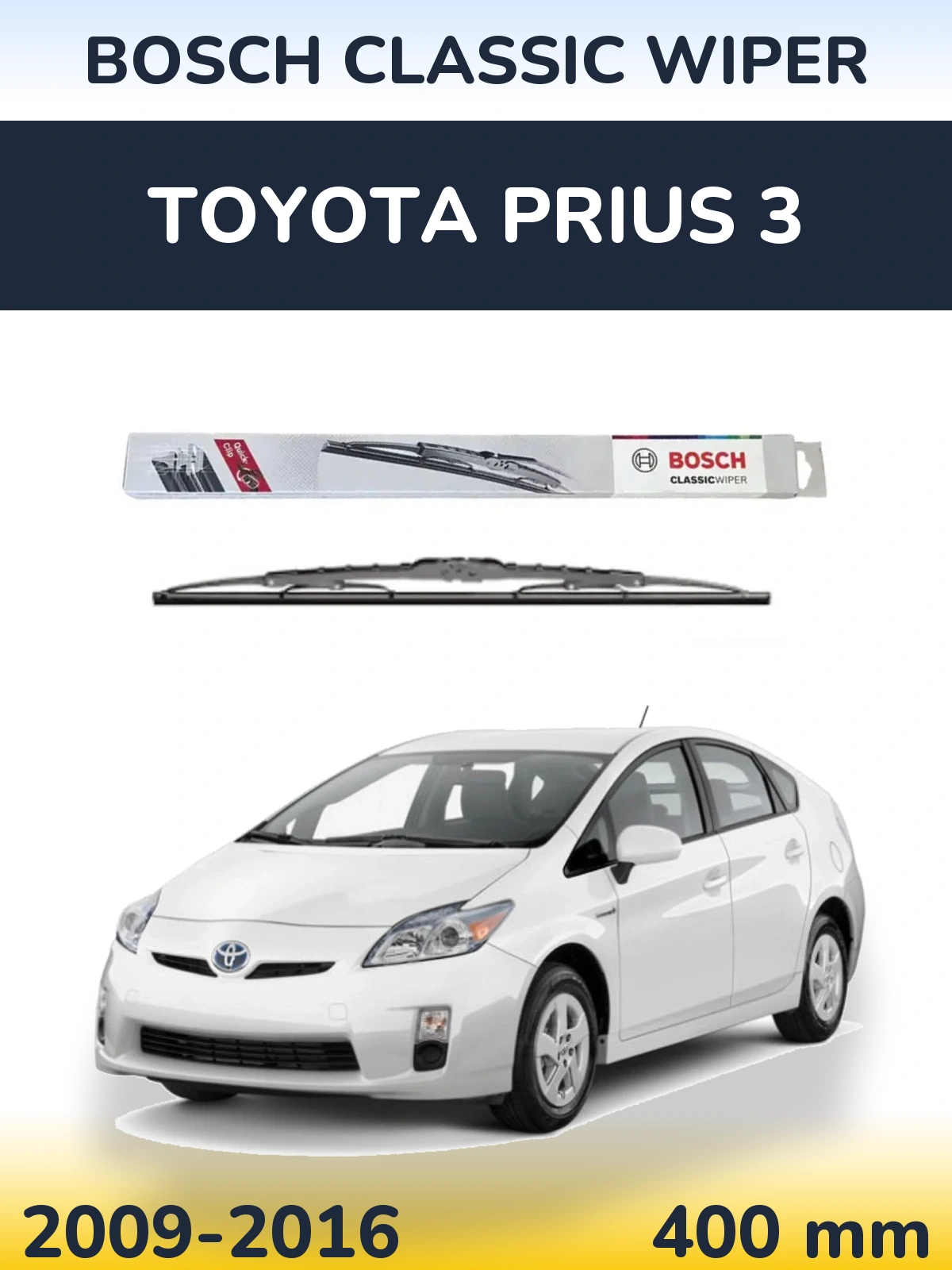 Tylna wycieraczka BOSCH Classic Wiper 400 mm do Toyota Prius 3 2009-2016