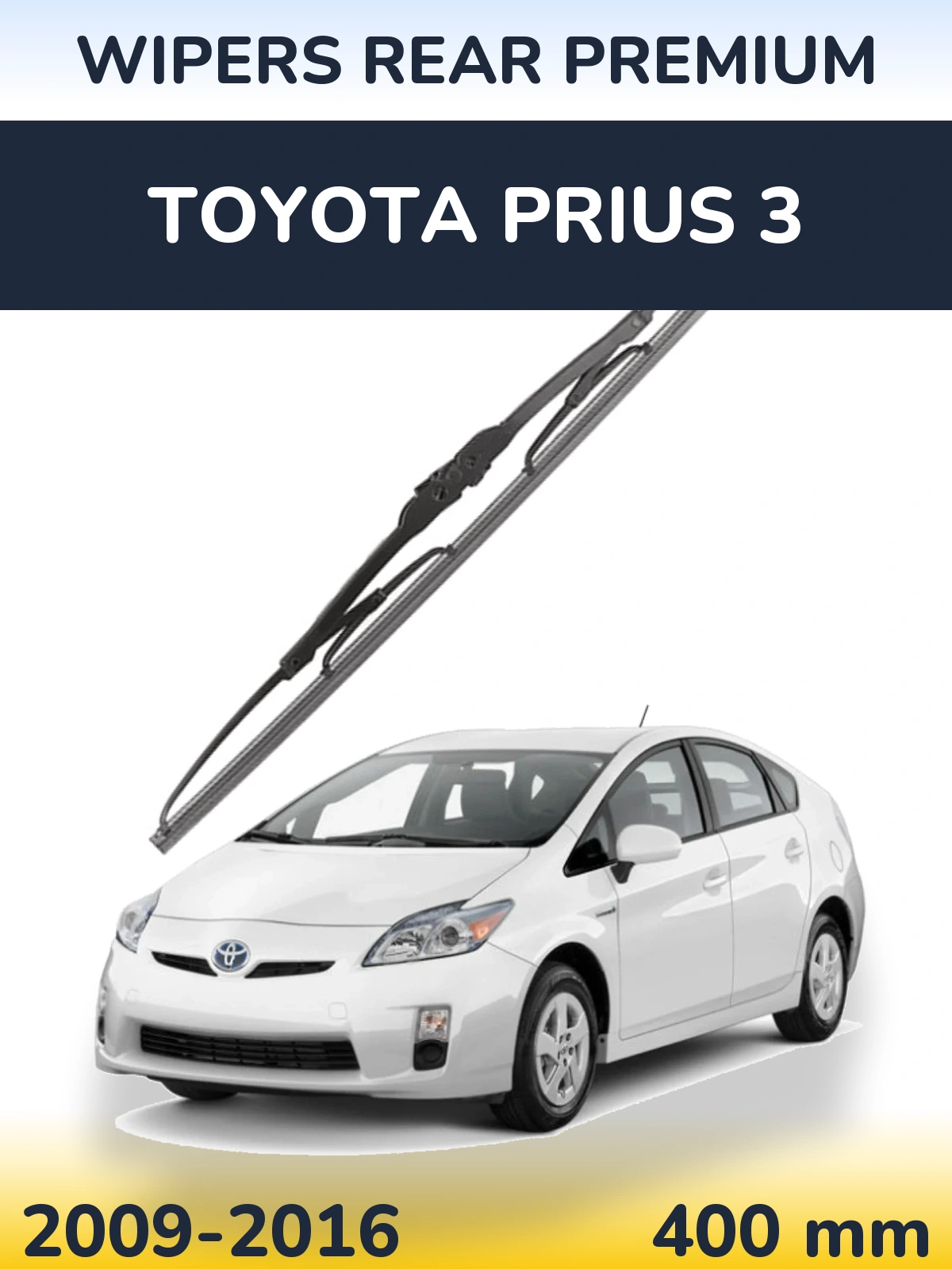 Rear wiper blade WIPERS REAR PREMIUM 400 mm for Toyota Prius 3 2009-2016