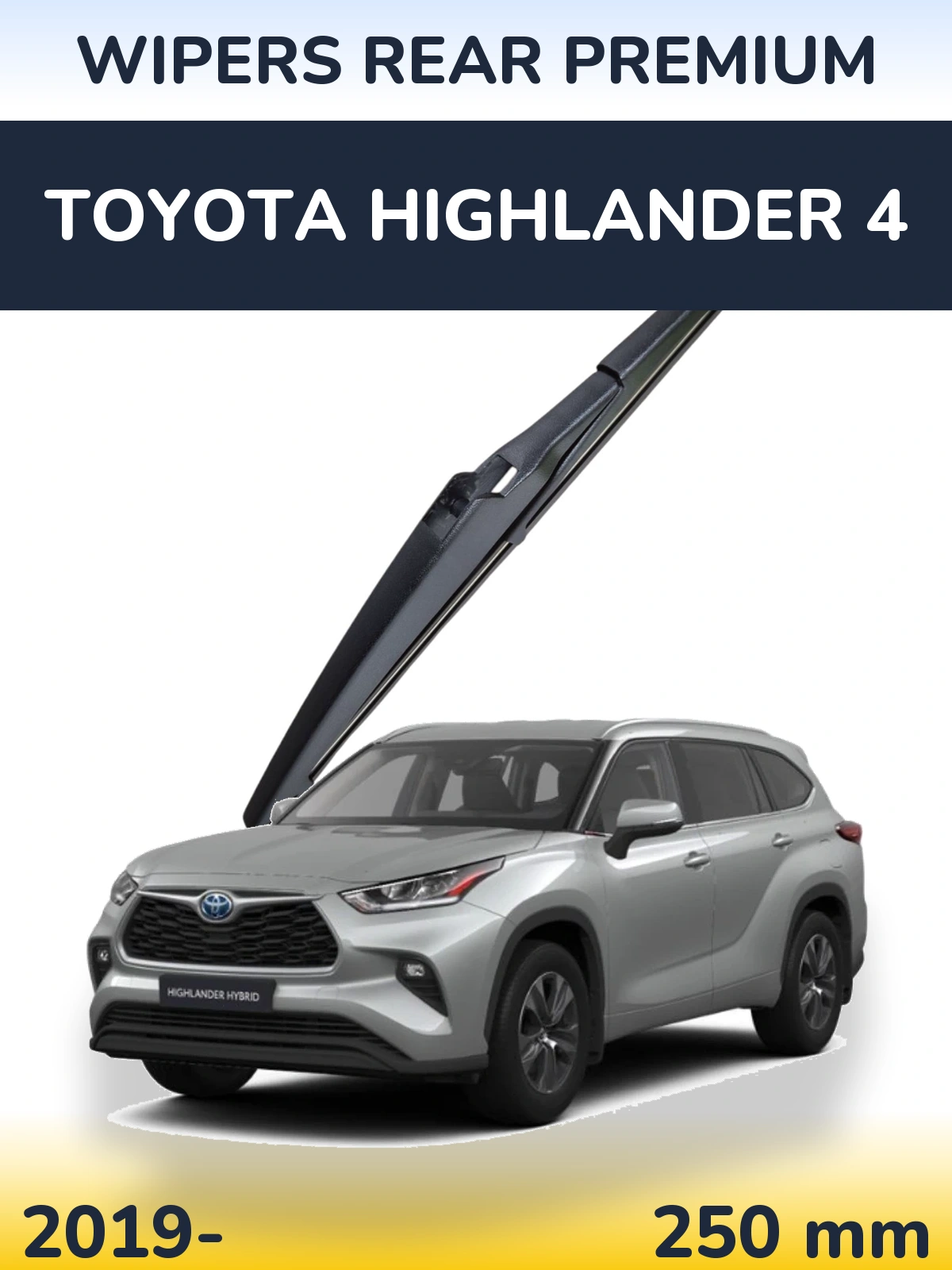 Tylna wycieraczka WIPERS REAR PREMIUM 250 mm do Toyota Highlander 4 2019-2026