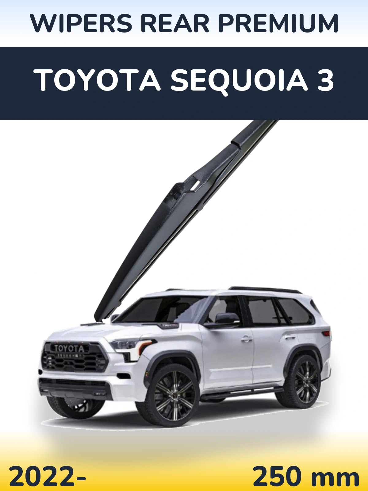 Rear wiper blade WIPERS REAR PREMIUM 250 mm for Toyota Sequoia 3 2022-2026
