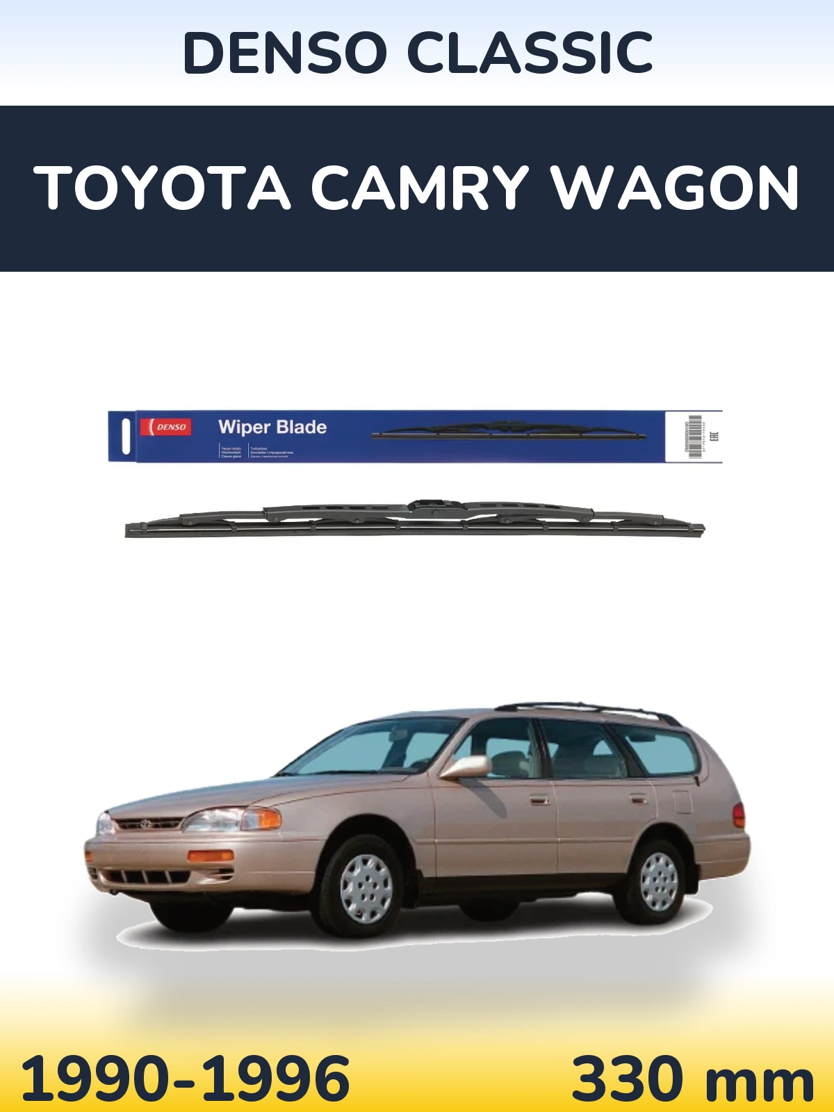 Tylna wycieraczka Denso Classic 330 mm do Toyota Camry Wagon 1990-1996