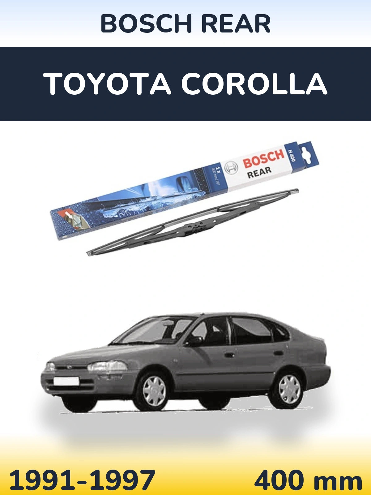 Tylna wycieraczka BOSCH Rear 400 mm do Toyota Corolla 1991-1997