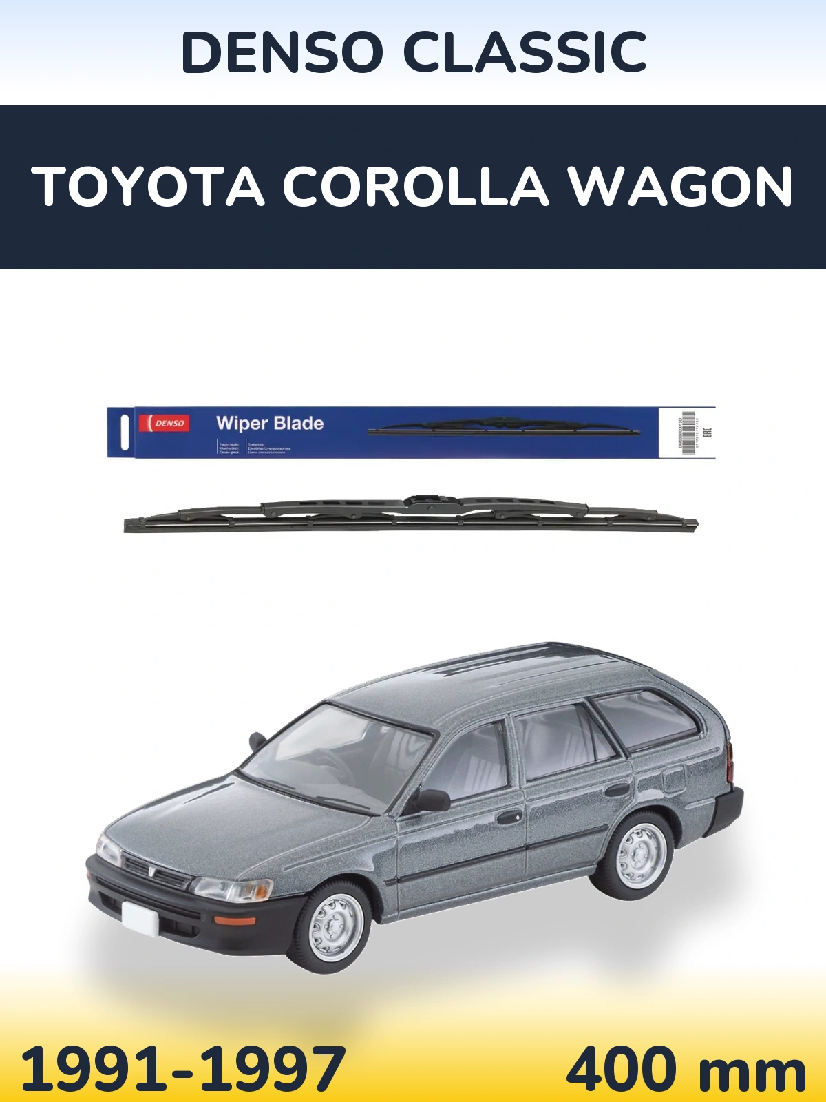 Tylna wycieraczka Denso Classic 400 mm do Toyota Corolla Wagon 1991-1997