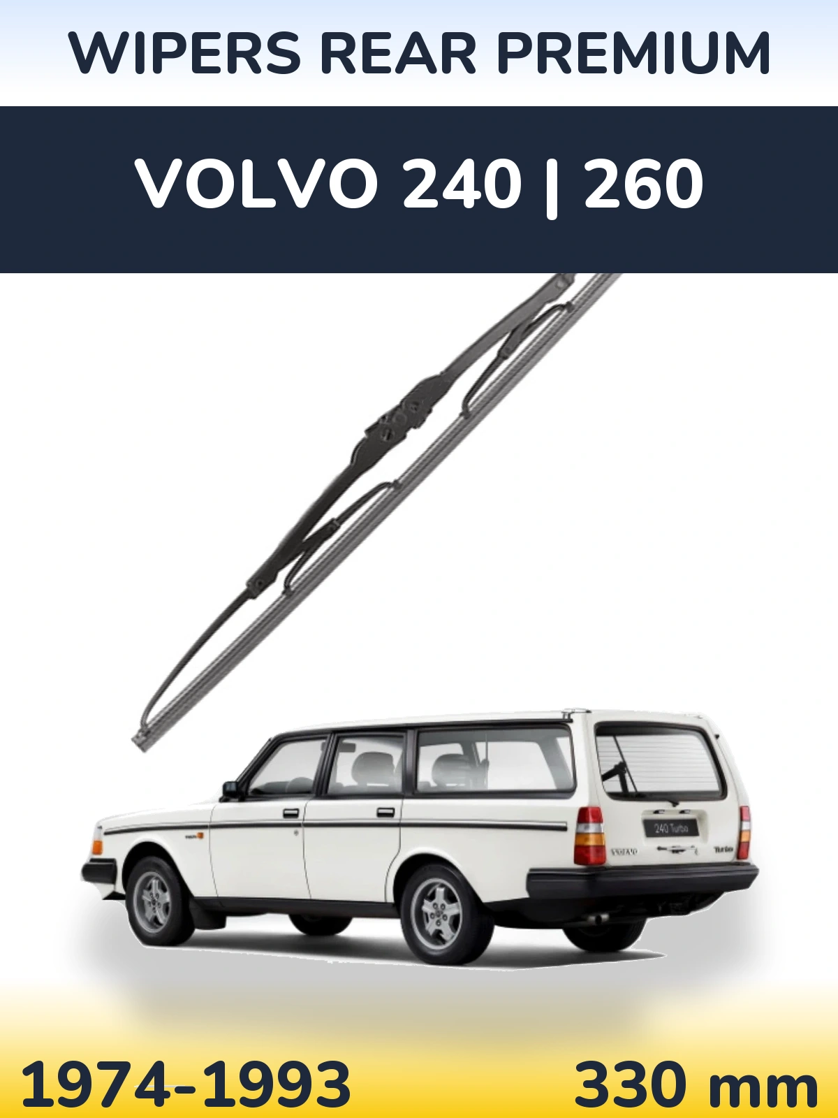 Tylna wycieraczka WIPERS REAR PREMIUM 330 mm do Volvo 240 | 260 1974-1993
