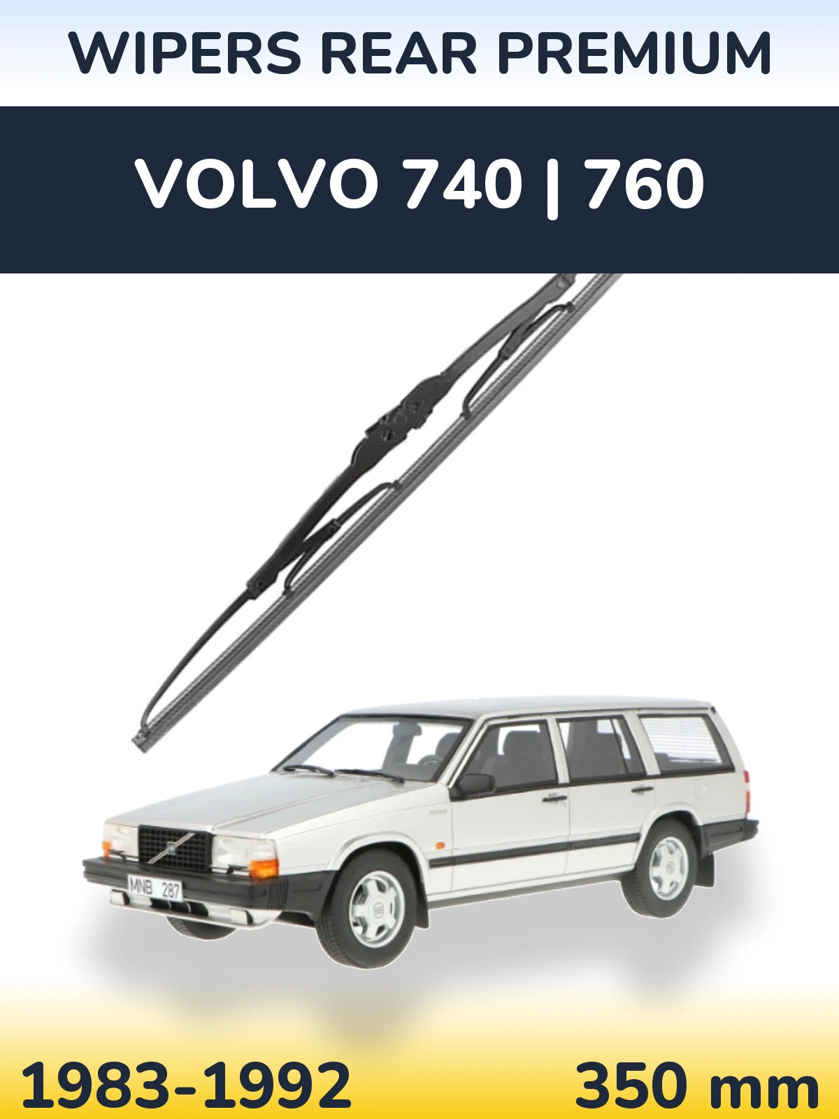 Tylna wycieraczka WIPERS REAR PREMIUM 350 mm do Volvo 740 | 760 1983-1992