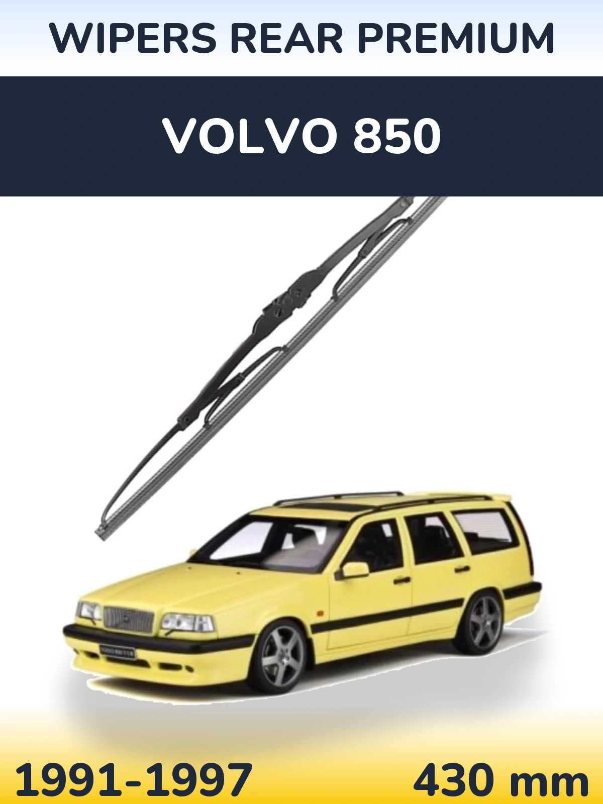 Rear wiper blade WIPERS REAR PREMIUM 430 mm for Volvo 850 1991-1997