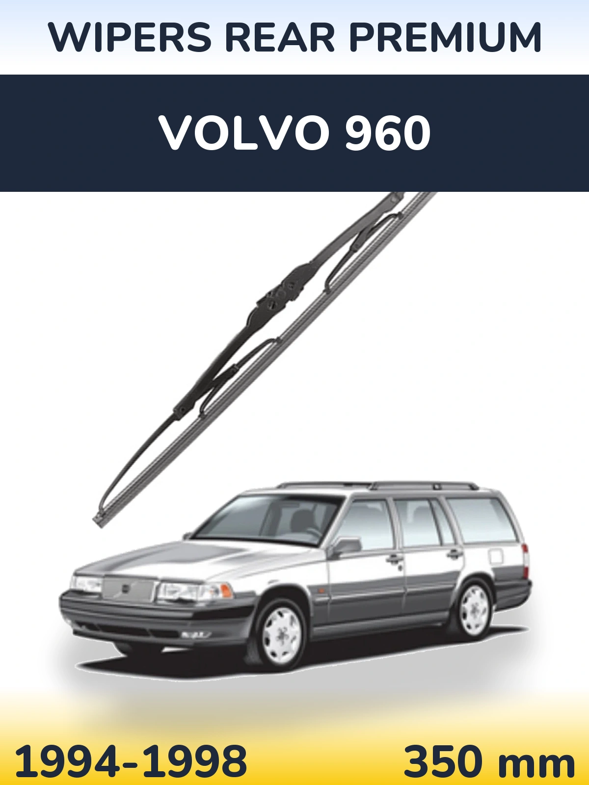 Задний дворник WIPERS REAR PREMIUM 350 мм для Volvo 960 1994-1998
