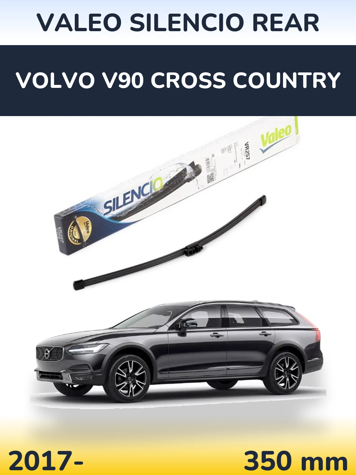 Tylna wycieraczka Valeo Silencio Rear 350 mm do Volvo V90 Cross Country 2017-2026