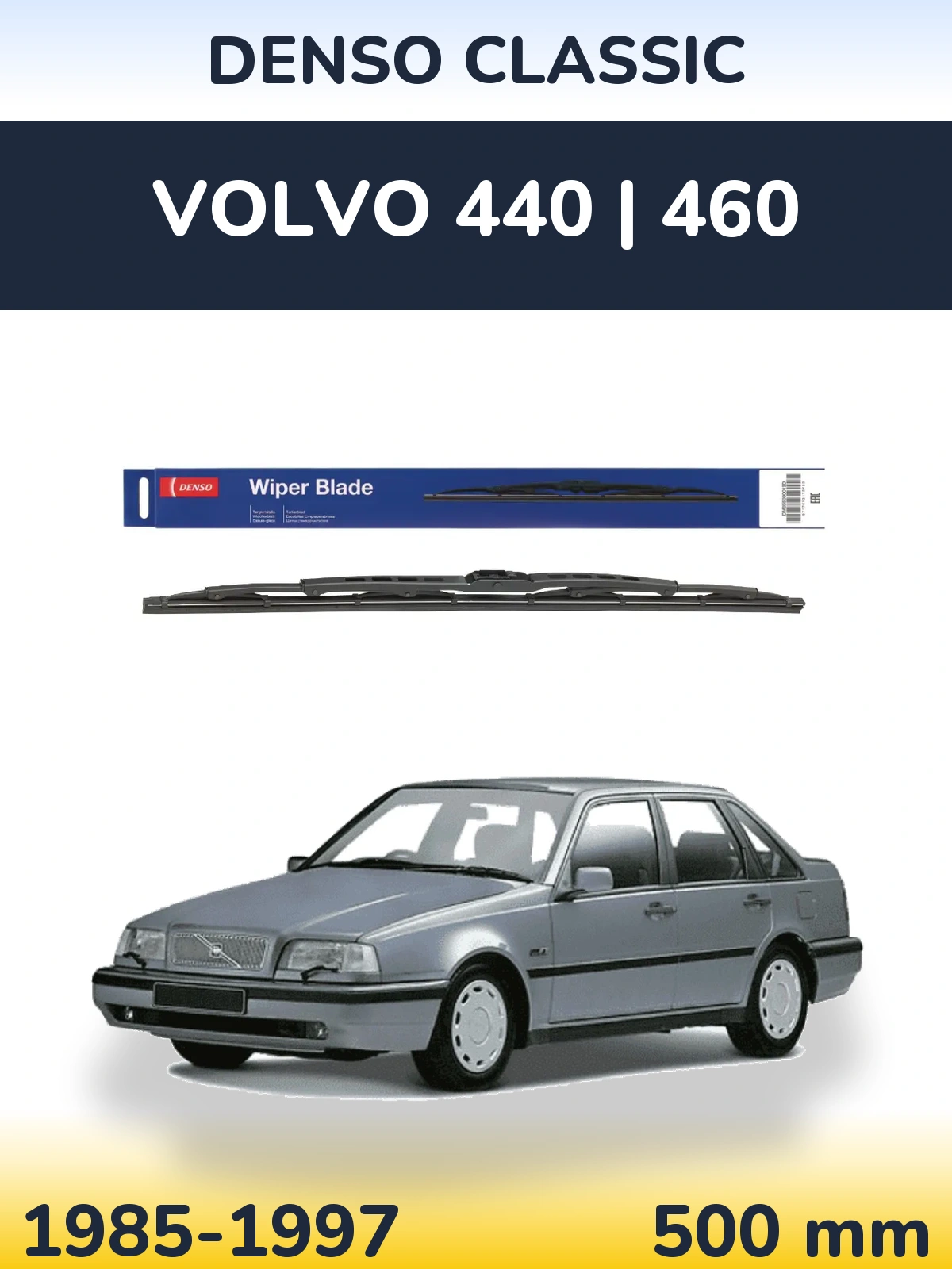 Tylna wycieraczka Denso Classic 500 mm do Volvo 440 | 460 1985-1997