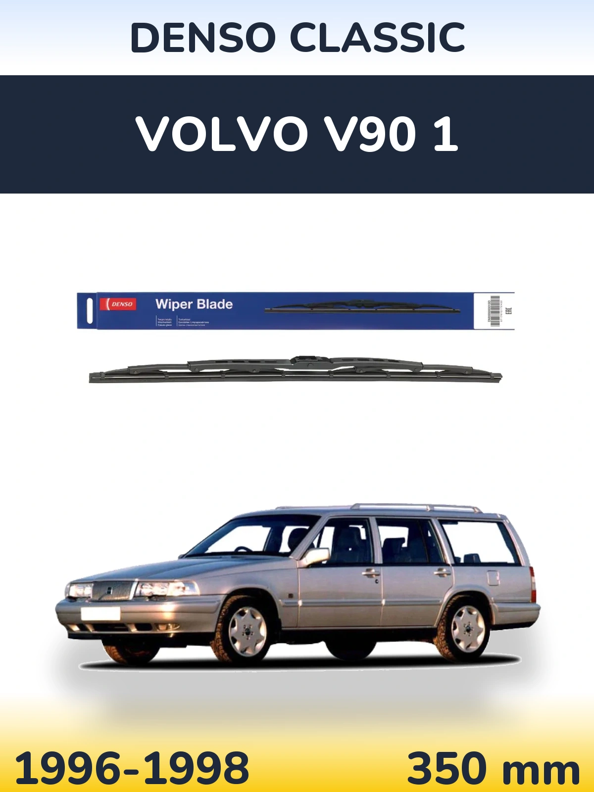 Tylna wycieraczka Denso Classic 350 mm do Volvo V90 1 1996-1998