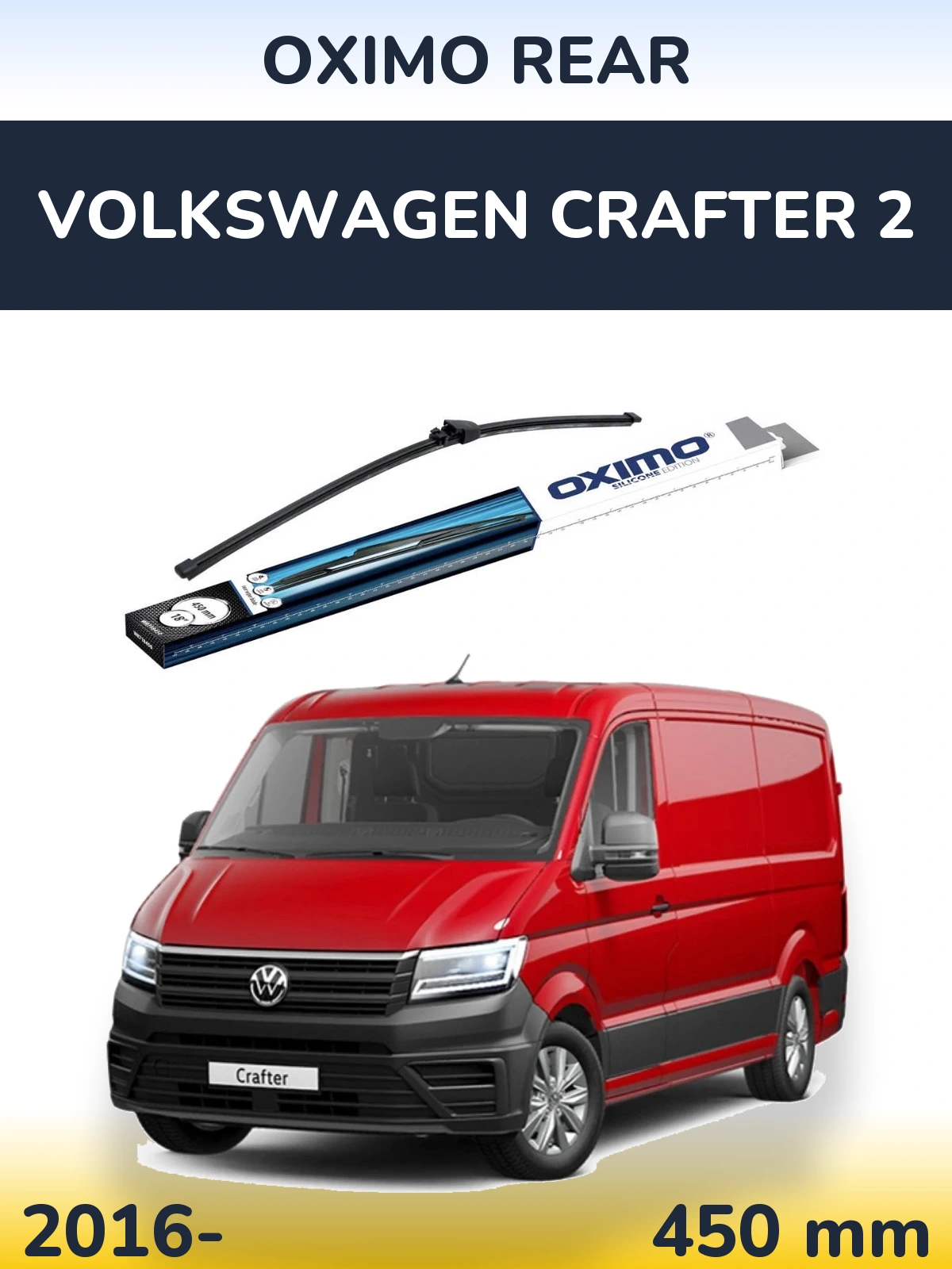 Tylna wycieraczka Oximo Rear 450 mm do Volkswagen Crafter 2 2016-2026