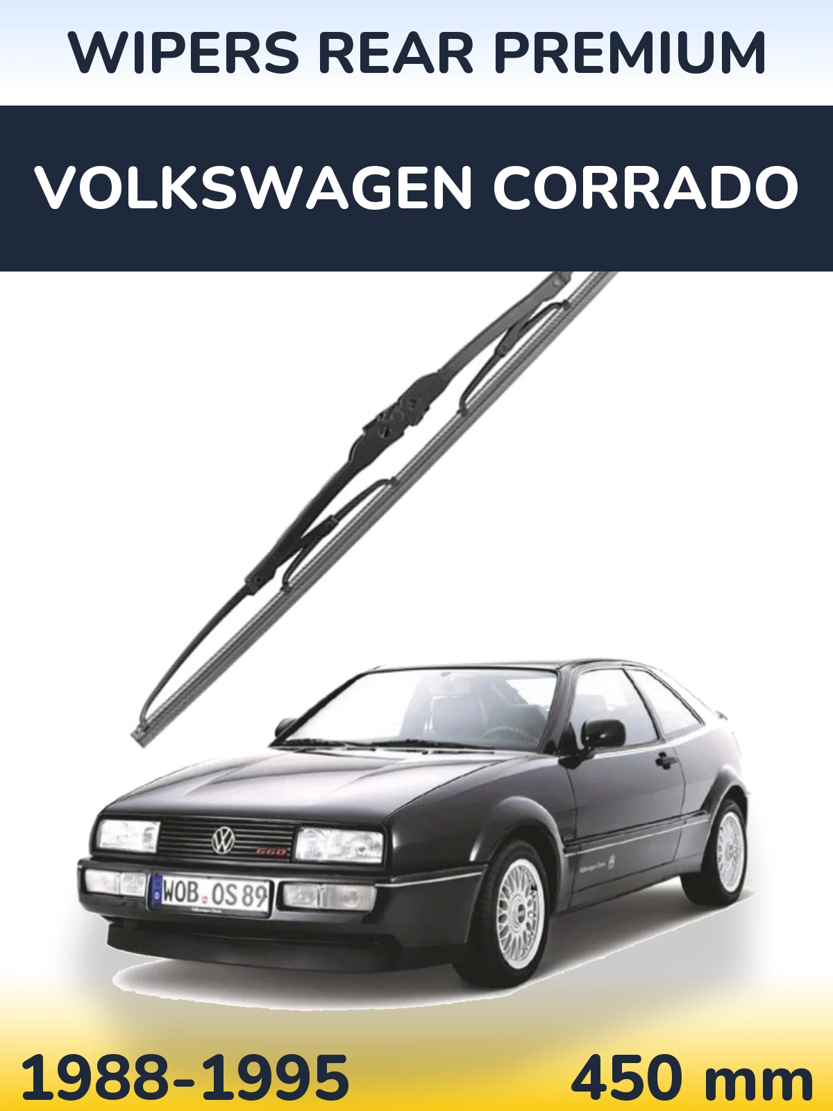 Задня щітка WIPERS REAR PREMIUM 450 мм для Volkswagen Corrado 1988-1995
