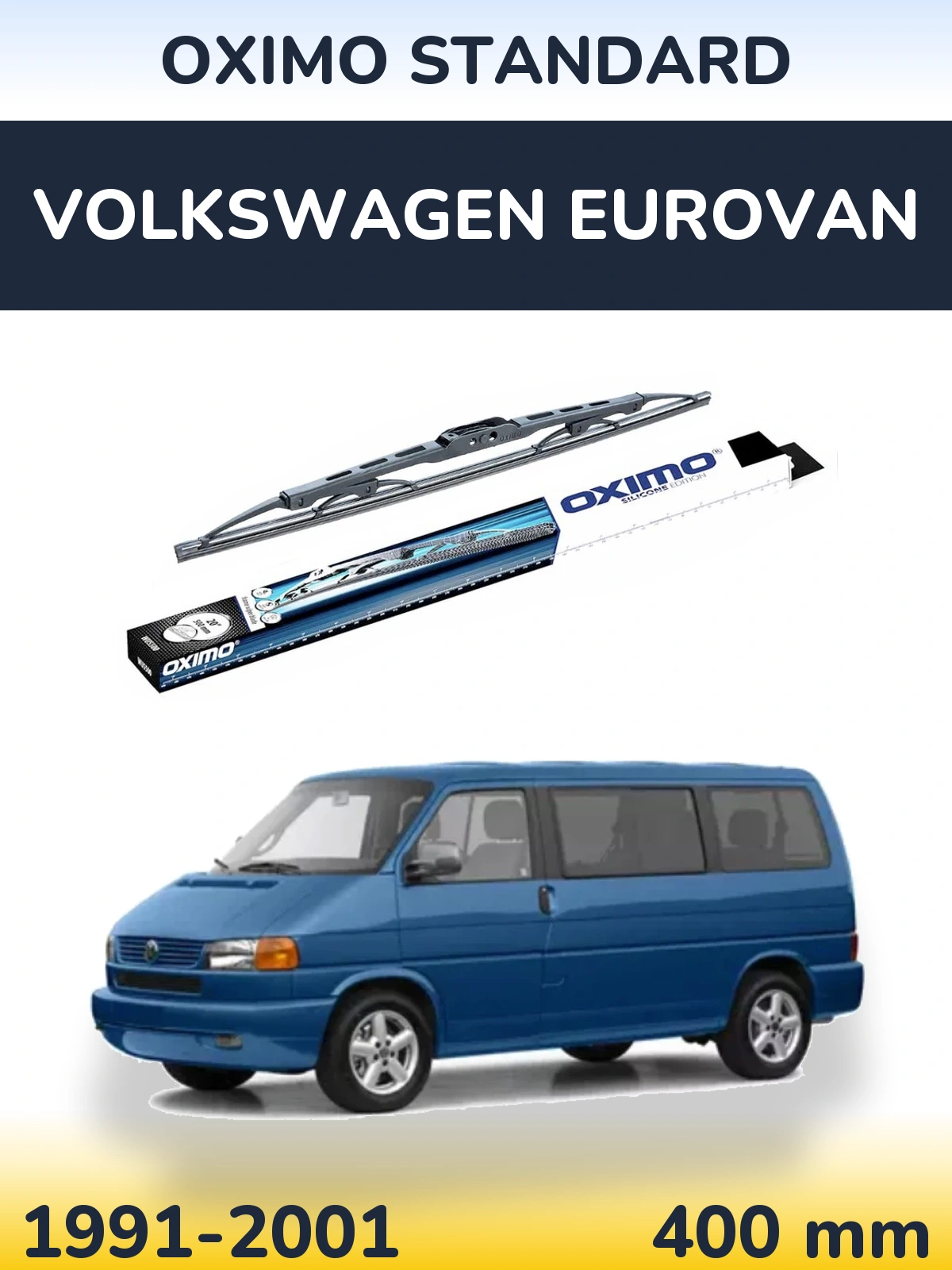 Rear wiper blade Oximo Standard 400 mm for Volkswagen Eurovan 1991-2001