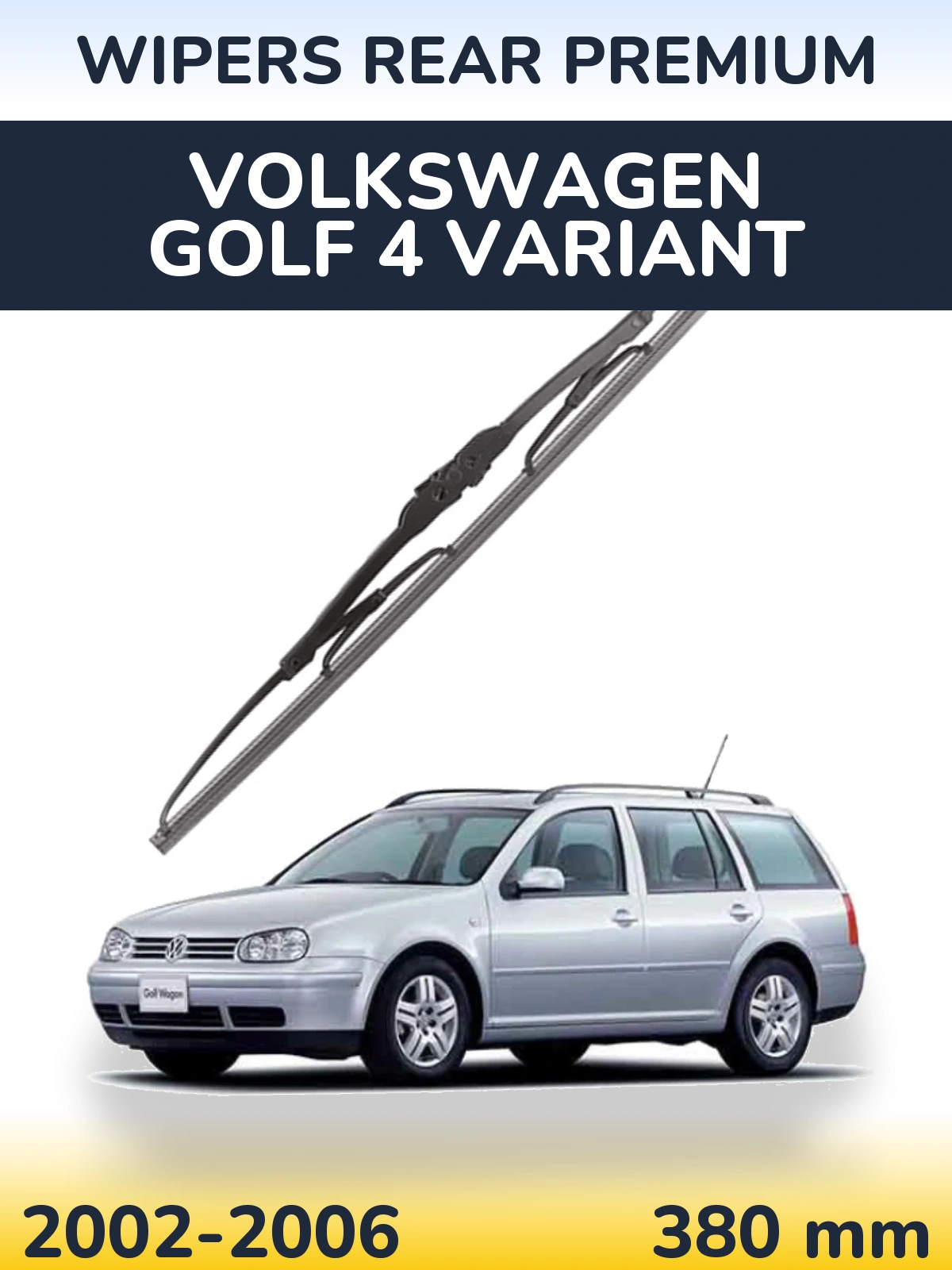 Tylna wycieraczka WIPERS REAR PREMIUM 380 mm do Volkswagen Golf 4 Variant 2002-2006