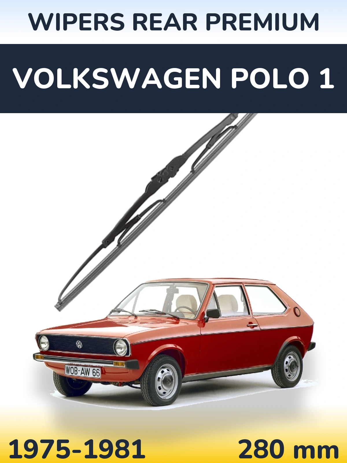 Задня щітка WIPERS REAR PREMIUM 280 мм для Volkswagen Polo 1 1975-1981