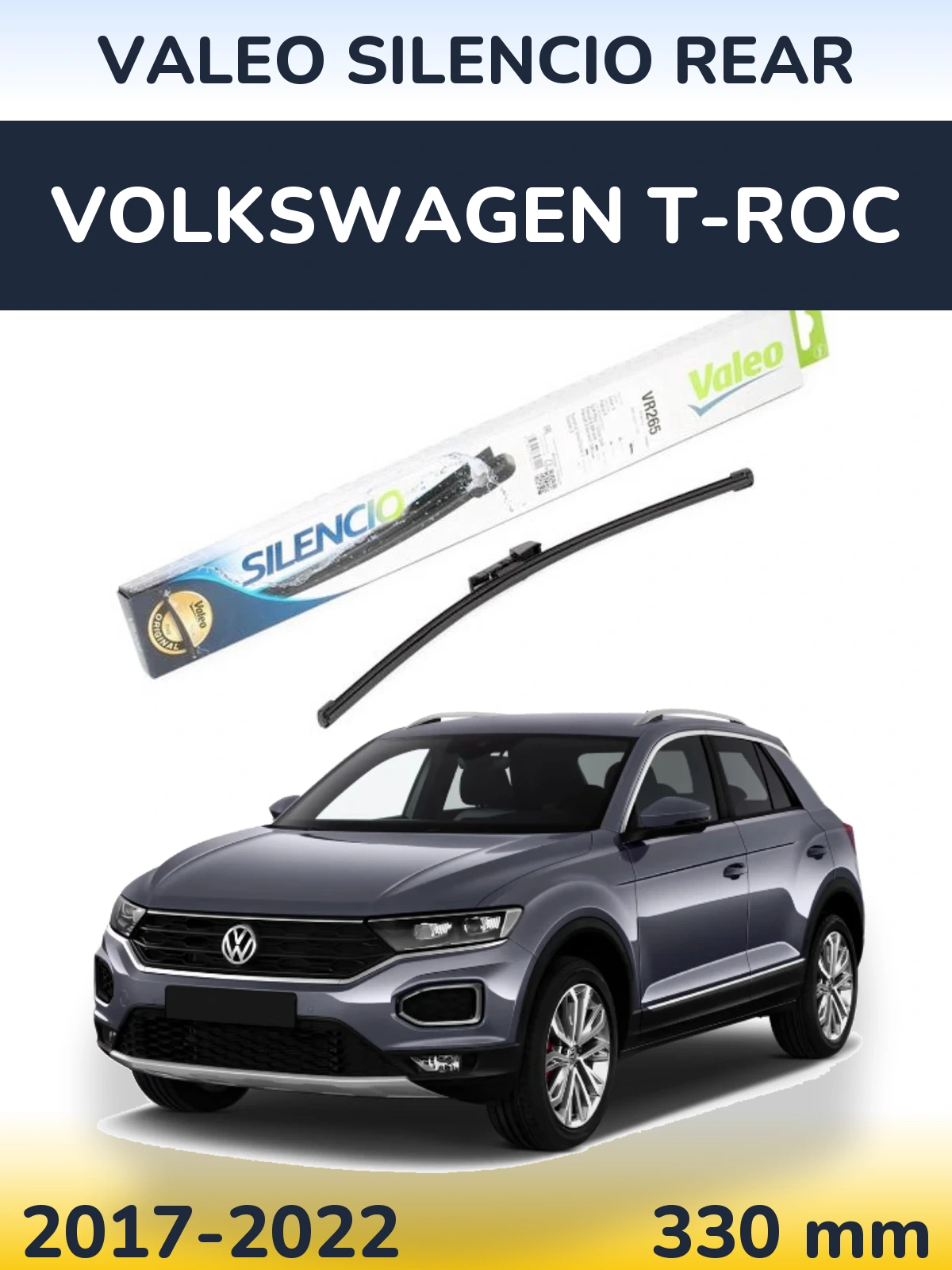 Tylna wycieraczka Valeo Silencio Rear 335 mm do Volkswagen T-Roc 2017-2022