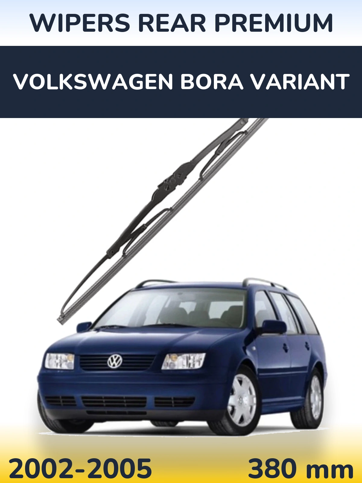Задня щітка WIPERS REAR PREMIUM 380 мм для Volkswagen Bora Variant 2002-2005
