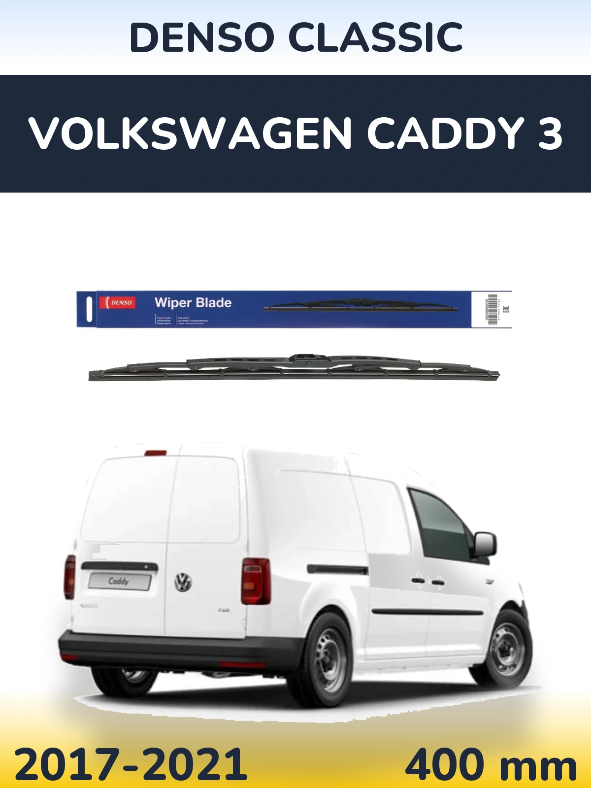 Tylna wycieraczka Denso Classic 400 mm do Volkswagen Caddy 3 2017-2021