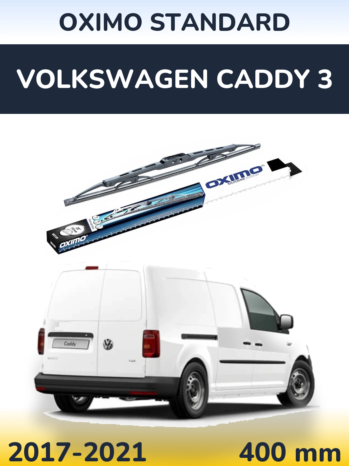 Rear wiper blade Oximo Standard 400 mm for Volkswagen Caddy 3 2017-2021