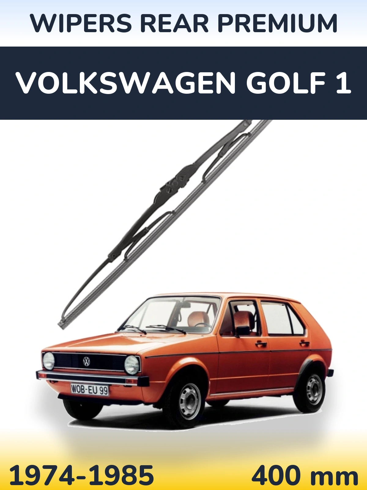 Задний дворник WIPERS REAR PREMIUM 400 мм для Volkswagen Golf 1 1974-1985
