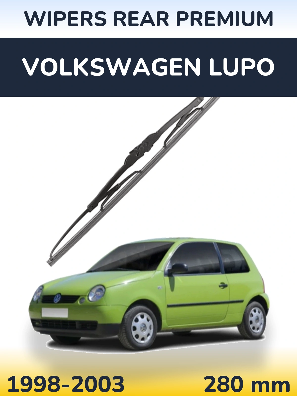 Rear wiper blade WIPERS REAR PREMIUM 280 mm for Volkswagen Lupo 1998-2003