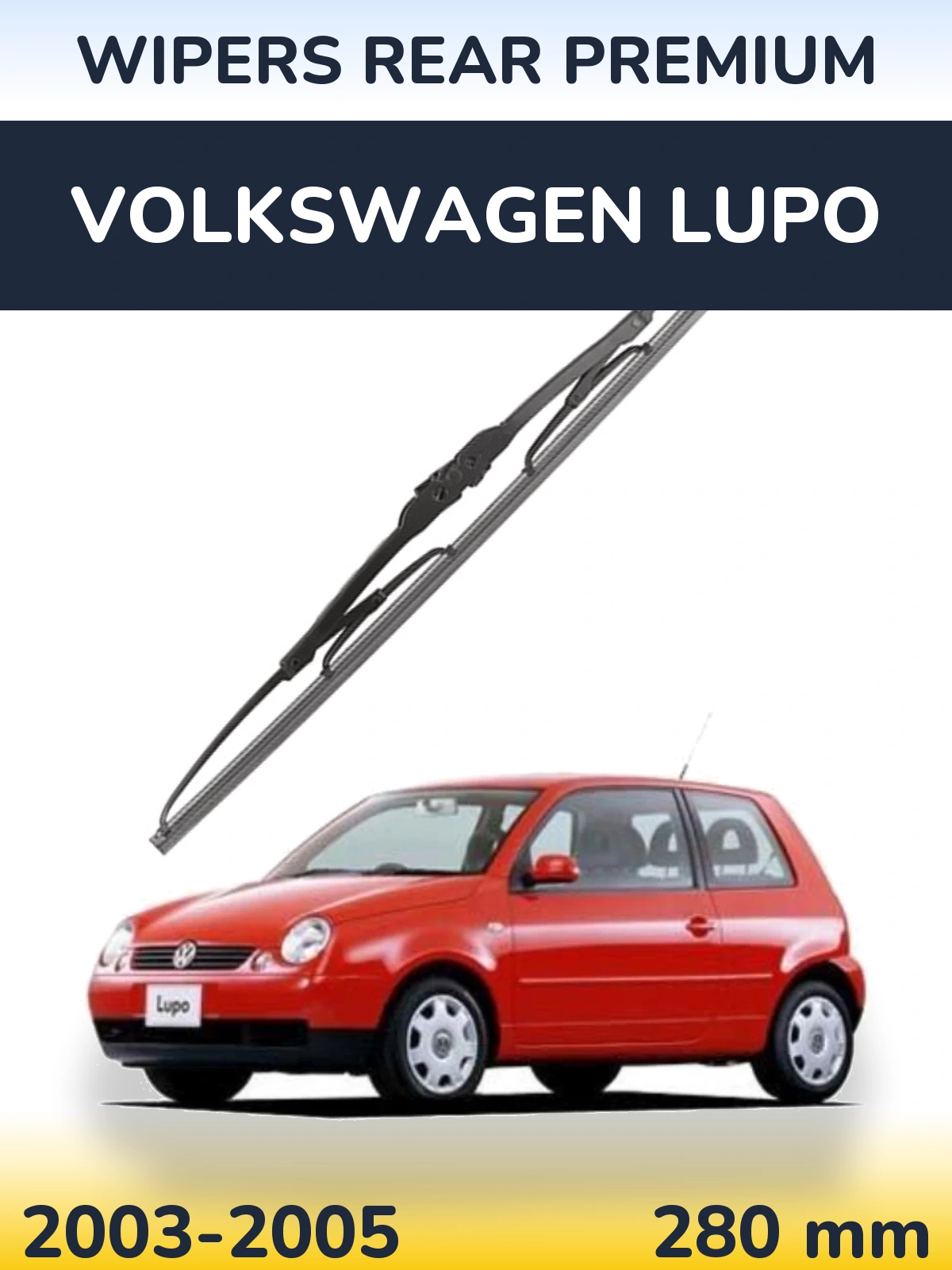 Задний дворник WIPERS REAR PREMIUM 280 мм для Volkswagen Lupo 2003-2005