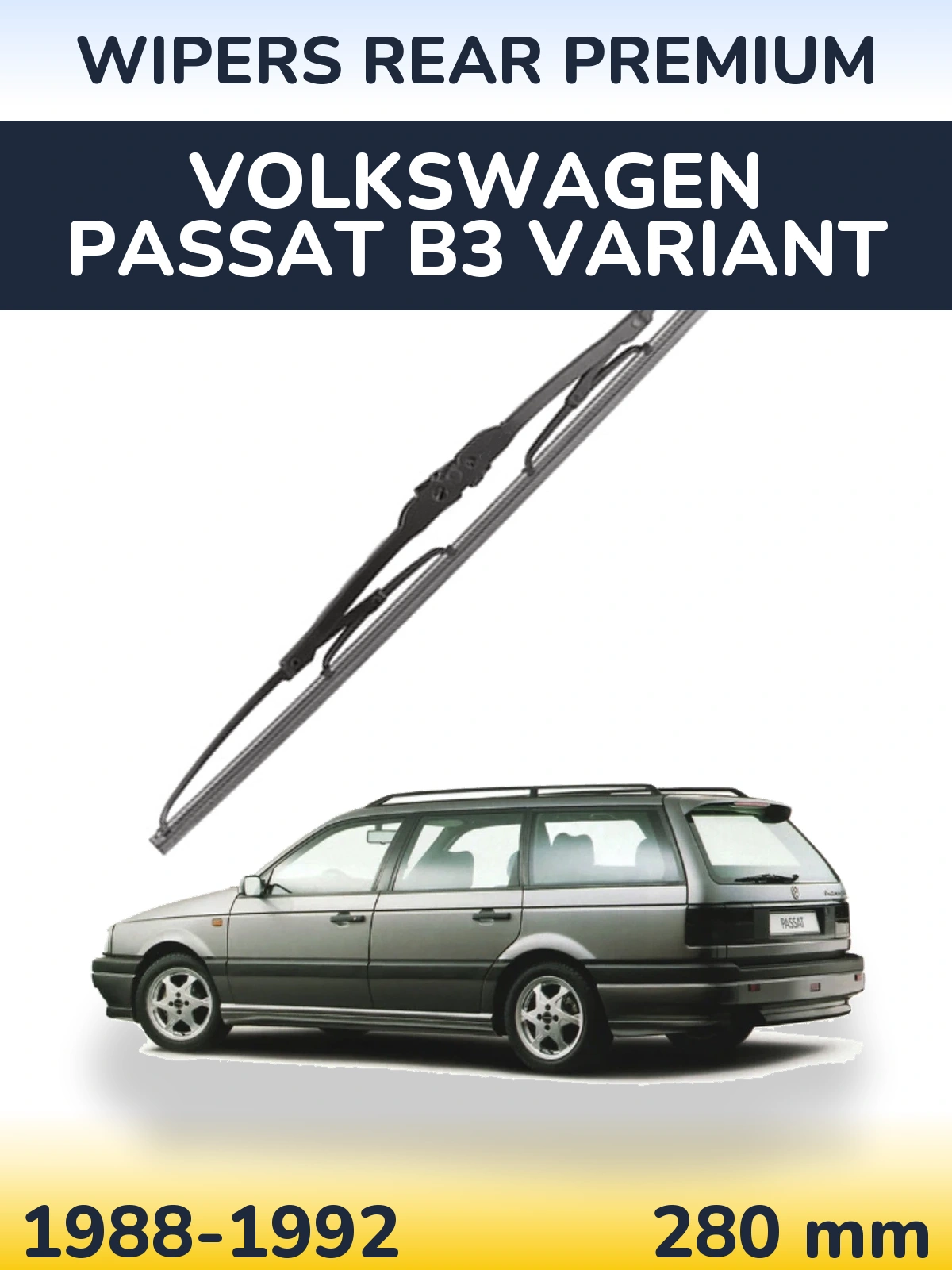 Задня щітка WIPERS REAR PREMIUM 280 мм для Volkswagen Passat B3 Variant 1988-1992