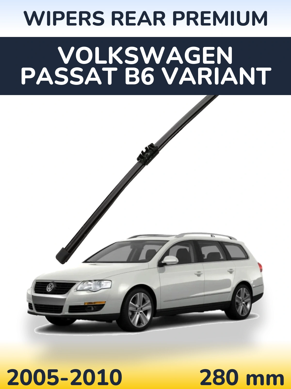 Rear wiper blade WIPERS REAR PREMIUM 280 mm for Volkswagen Passat B6 Variant 2005-2010