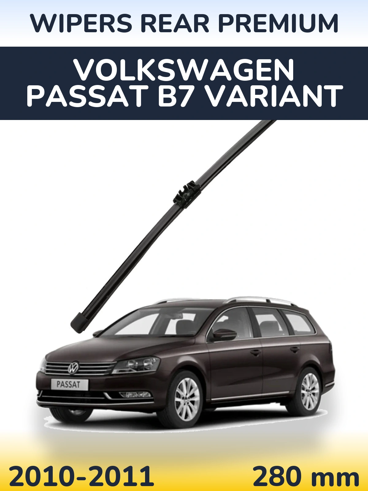 Rear wiper blade WIPERS REAR PREMIUM 280 mm for Volkswagen Passat B7 Variant 2010-2011