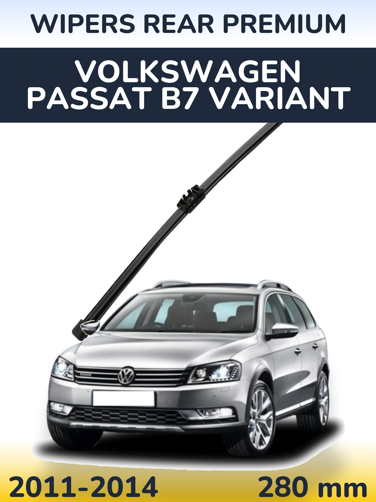Rear wiper blade WIPERS REAR PREMIUM 280 mm for Volkswagen Passat B7 Variant 2011-2014