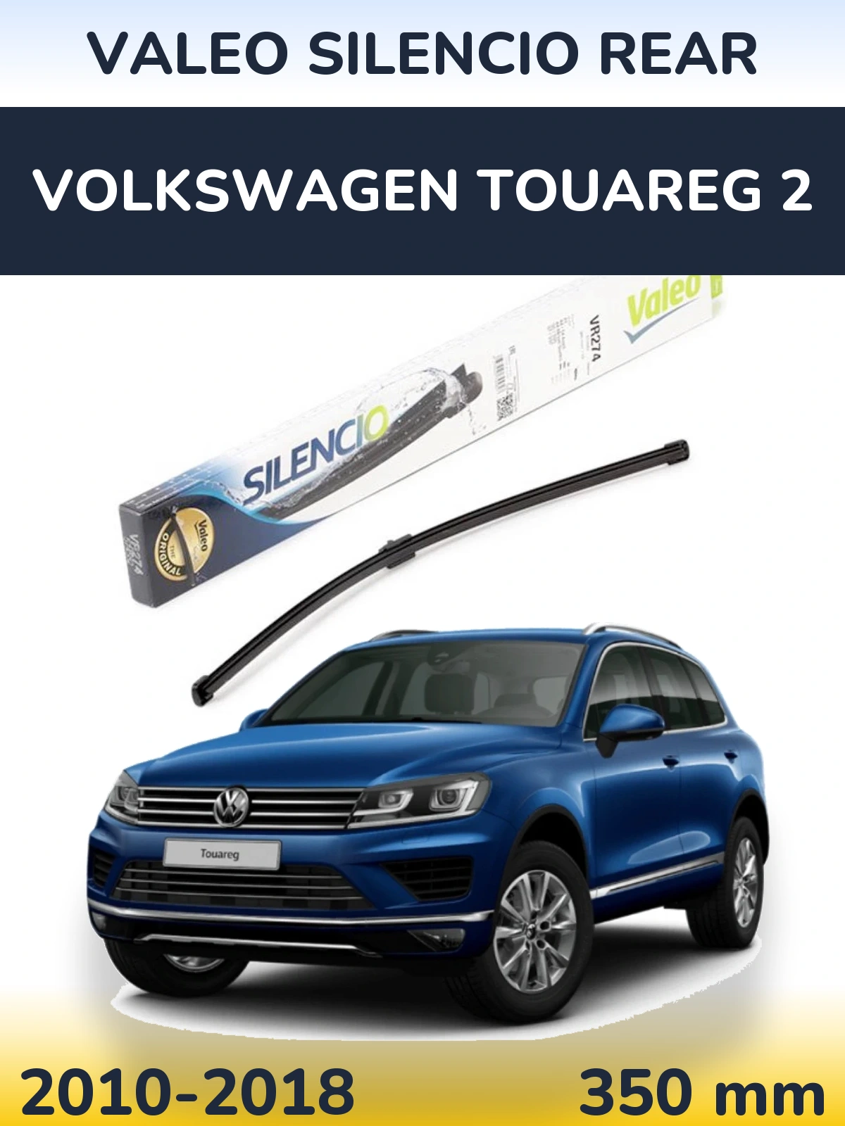 Tylna wycieraczka Valeo Silencio Rear 380 mm do Volkswagen Touareg 2 2010-2018