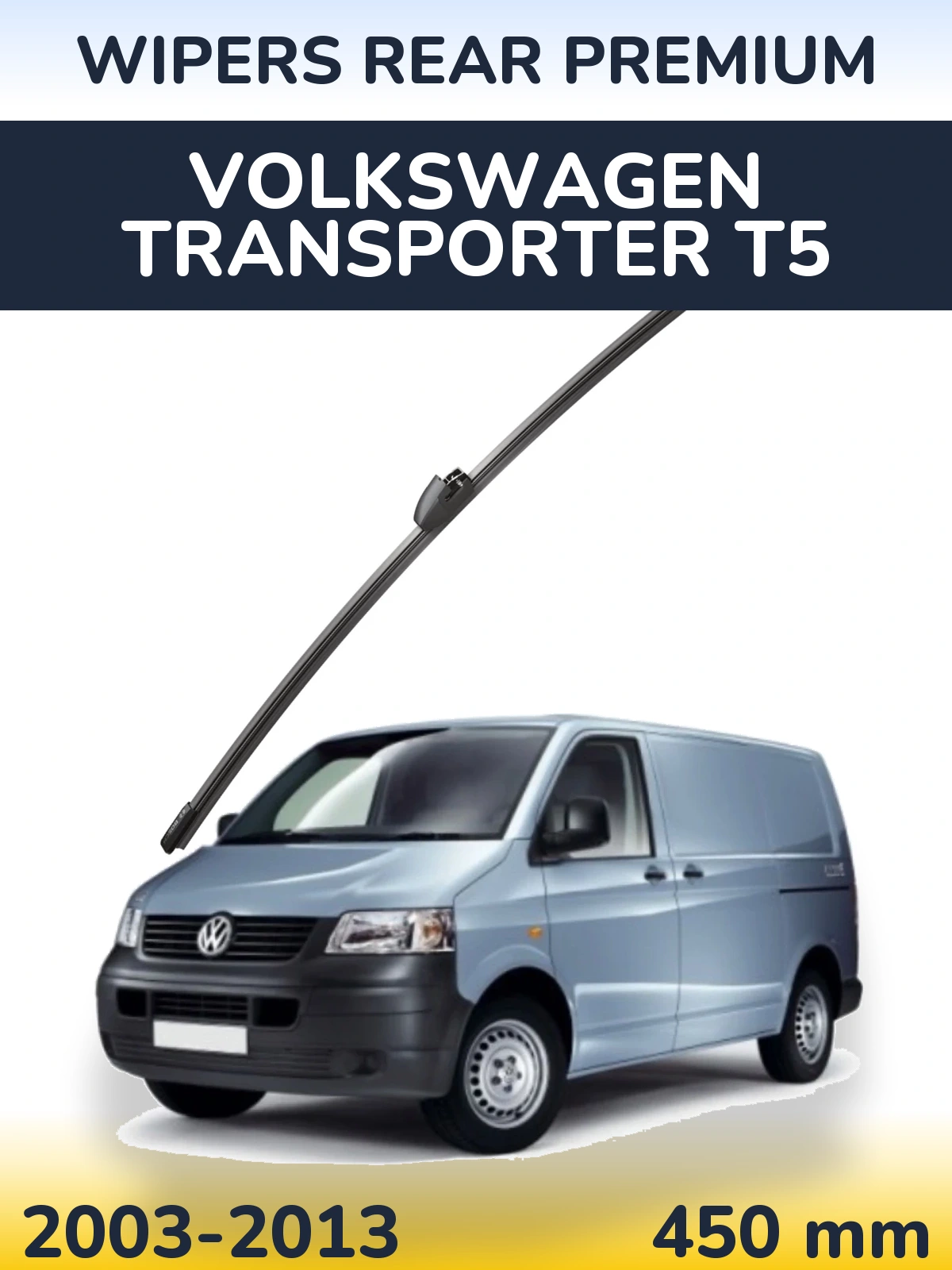 Rear wiper blade WIPERS REAR PREMIUM 450 mm for Volkswagen Transporter T5 2003-2013