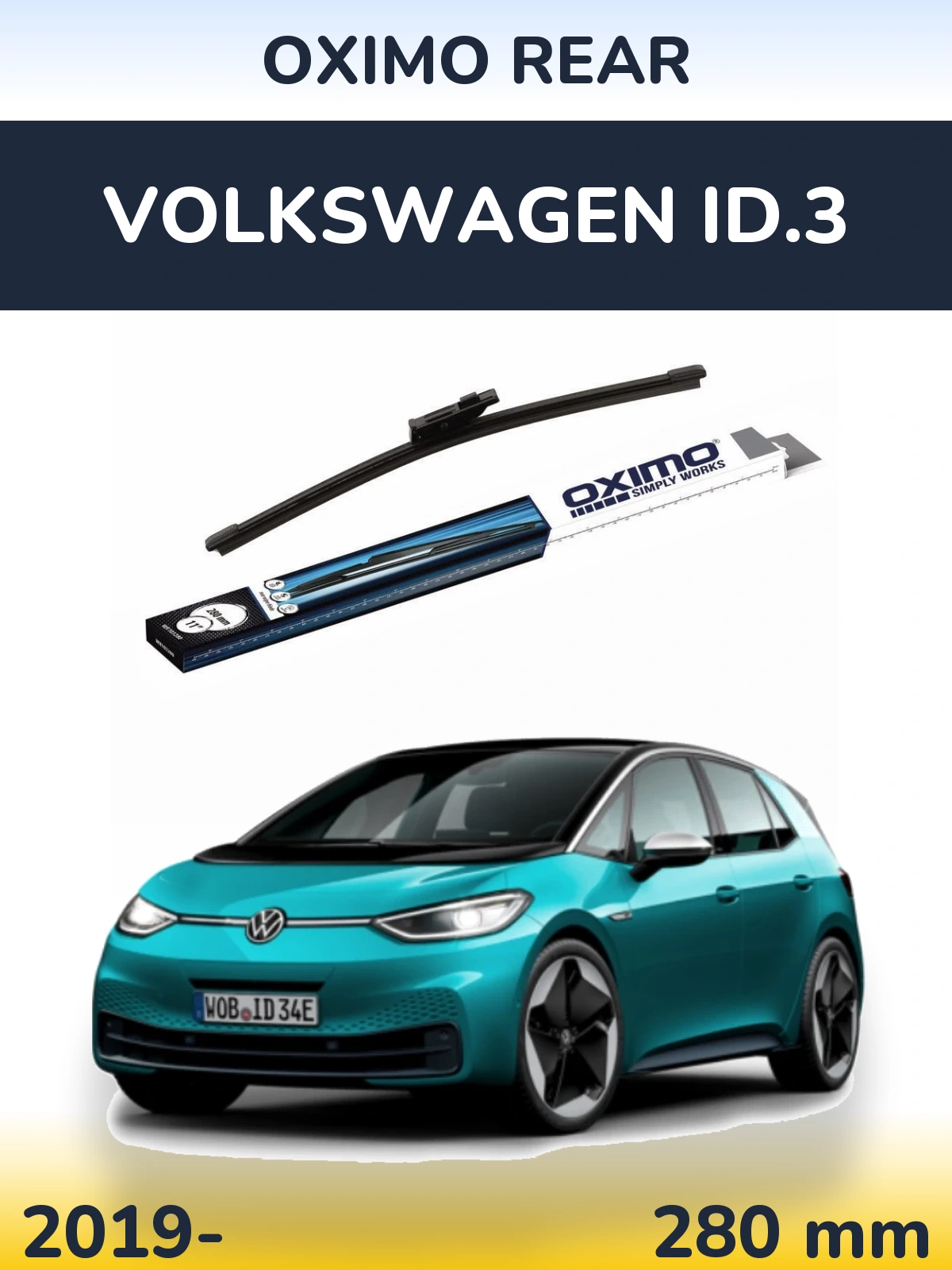 Задня щітка Oximo Rear 280 мм для Volkswagen ID.3 2019-2026