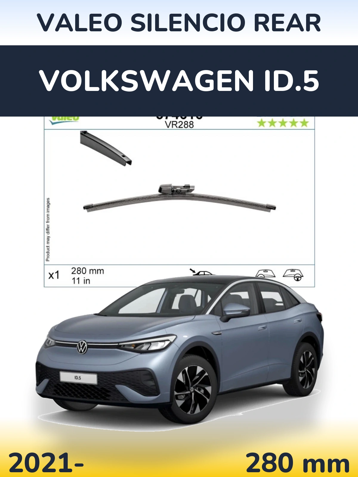 Tylna wycieraczka Valeo Silencio Rear 280 mm do Volkswagen ID.5 2021-2026