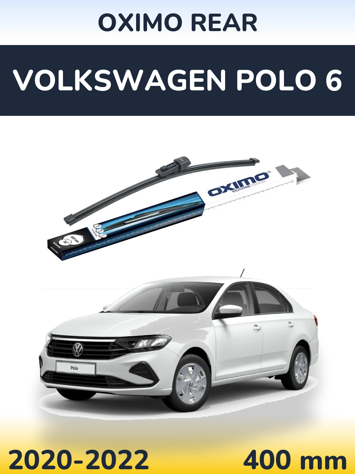 Rear wiper blade Oximo Rear 400 mm for Volkswagen Polo 6 2020-2022