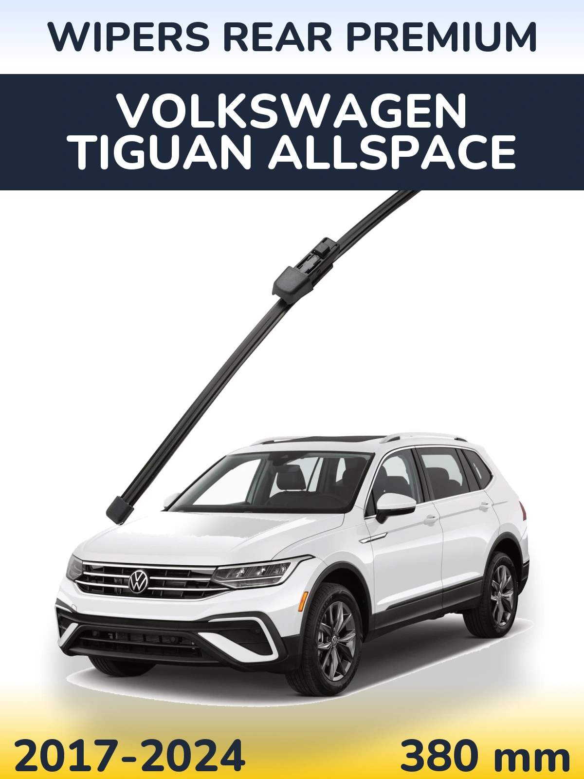 Rear wiper blade WIPERS REAR PREMIUM 380 mm for Volkswagen Tiguan Allspace 2017-2024