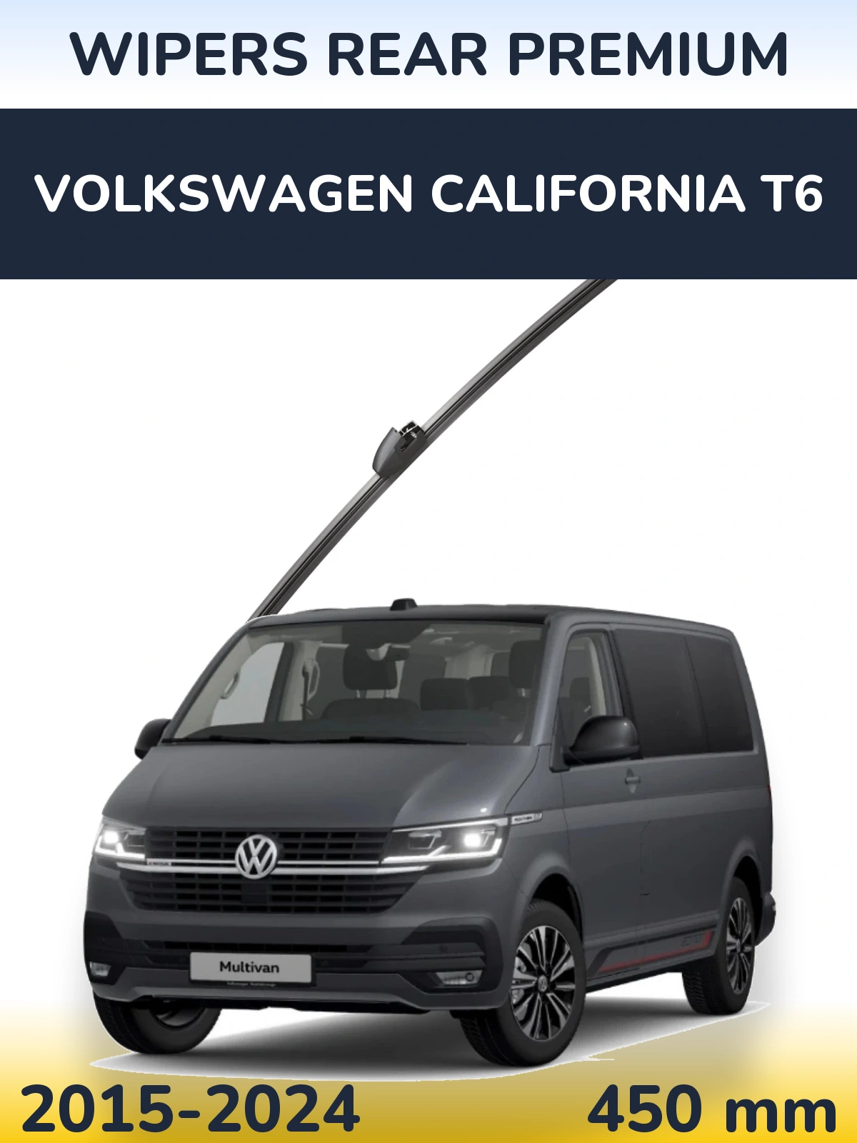 Rear wiper blade WIPERS REAR PREMIUM 450 mm for Volkswagen California T6 2015-2024
