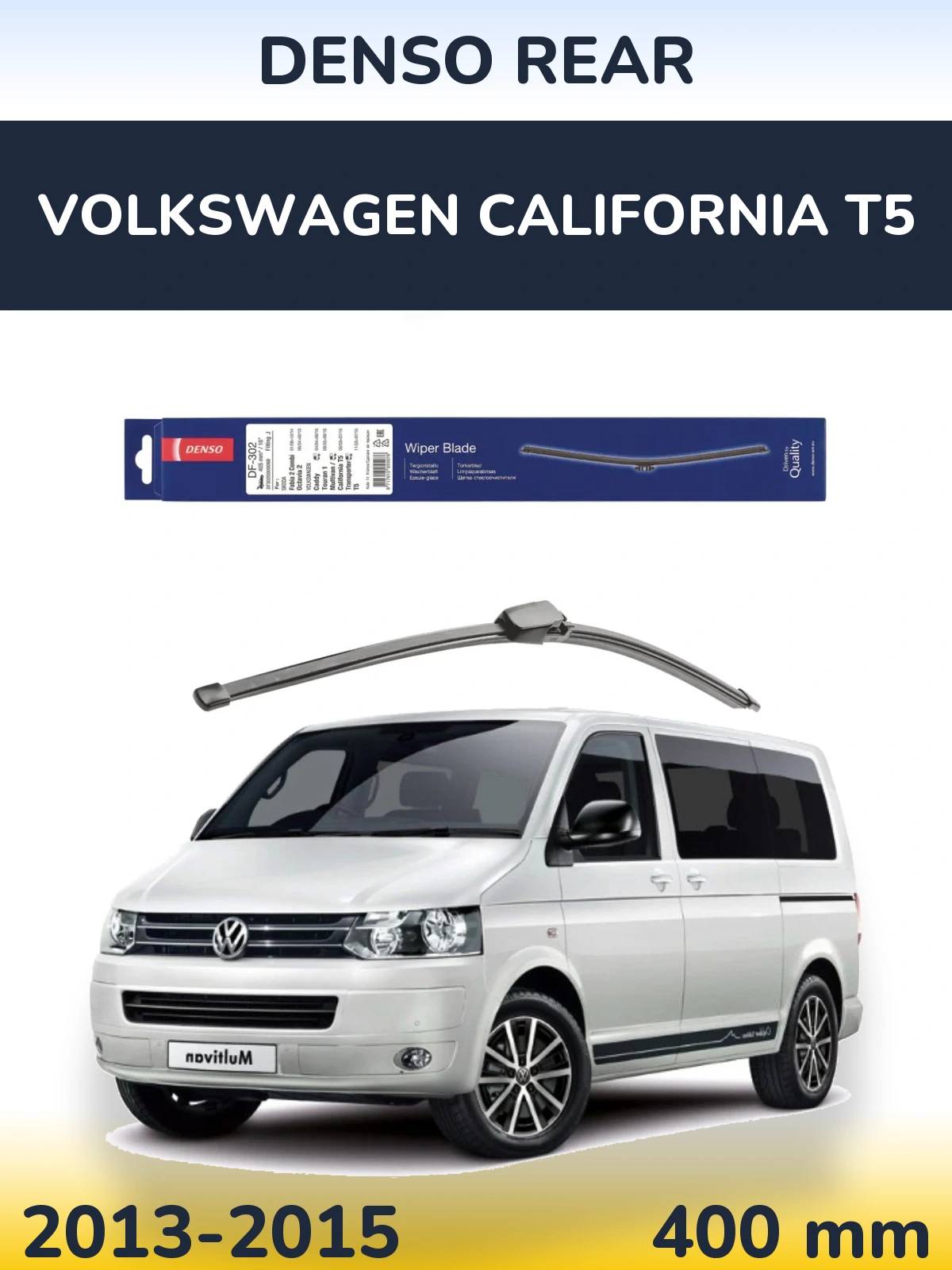 Задний дворник Denso Rear 400 мм для Volkswagen California T5 2013-2015