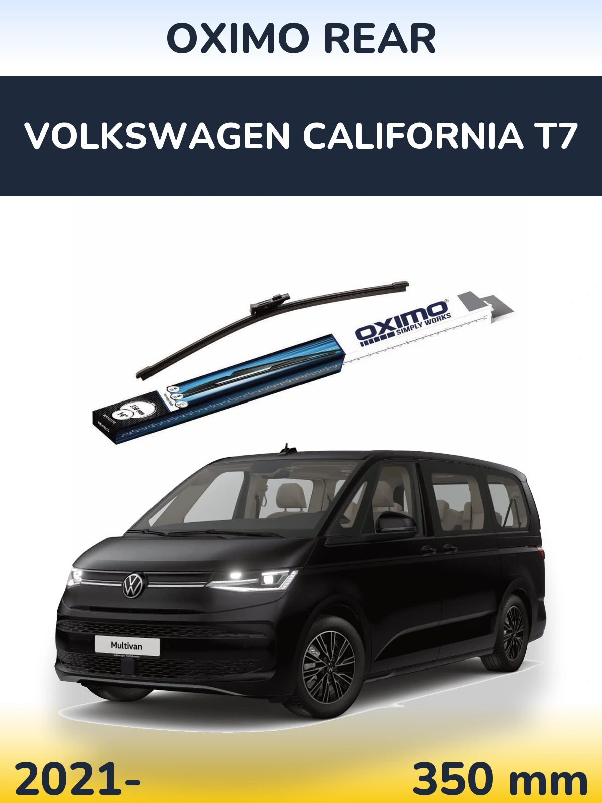Задний дворник Oximo Rear 350 мм для Volkswagen California T7 2021-2026