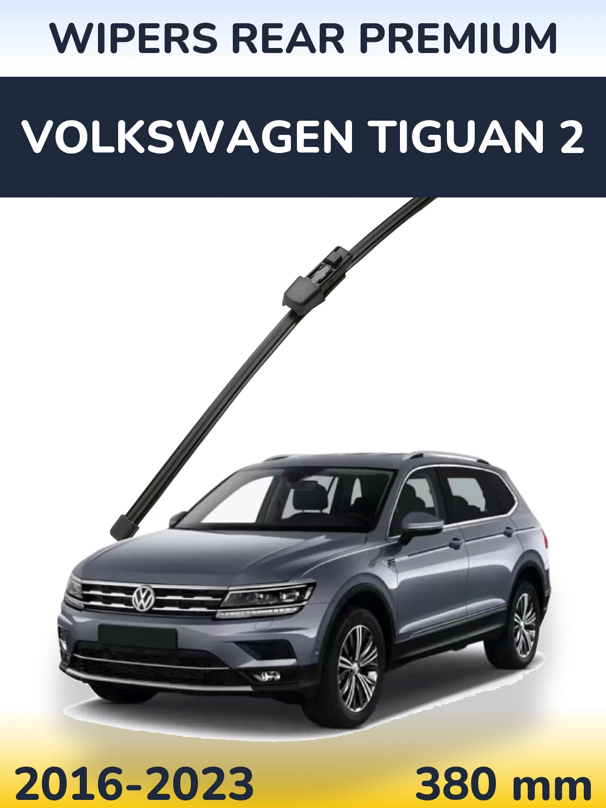 Tylna wycieraczka WIPERS REAR PREMIUM 380 mm do Volkswagen Tiguan 2 2016-2023