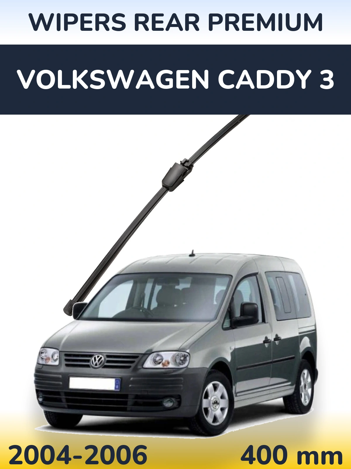 Rear wiper blade WIPERS REAR PREMIUM 400 mm for Volkswagen Caddy 3 2004-2006