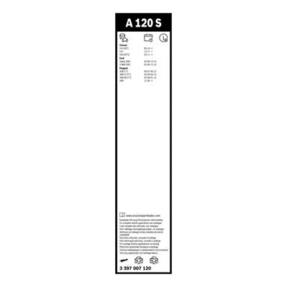 Komplet przednich wycieraczek BOSCH AeroTwin 750 & 650 mm do DS DS4 2011-2018