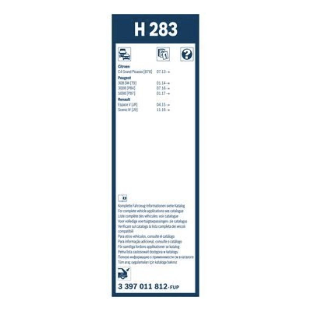 Tylna wycieraczka BOSCH Rear 280 mm do Renault Espace 5 2015-2023