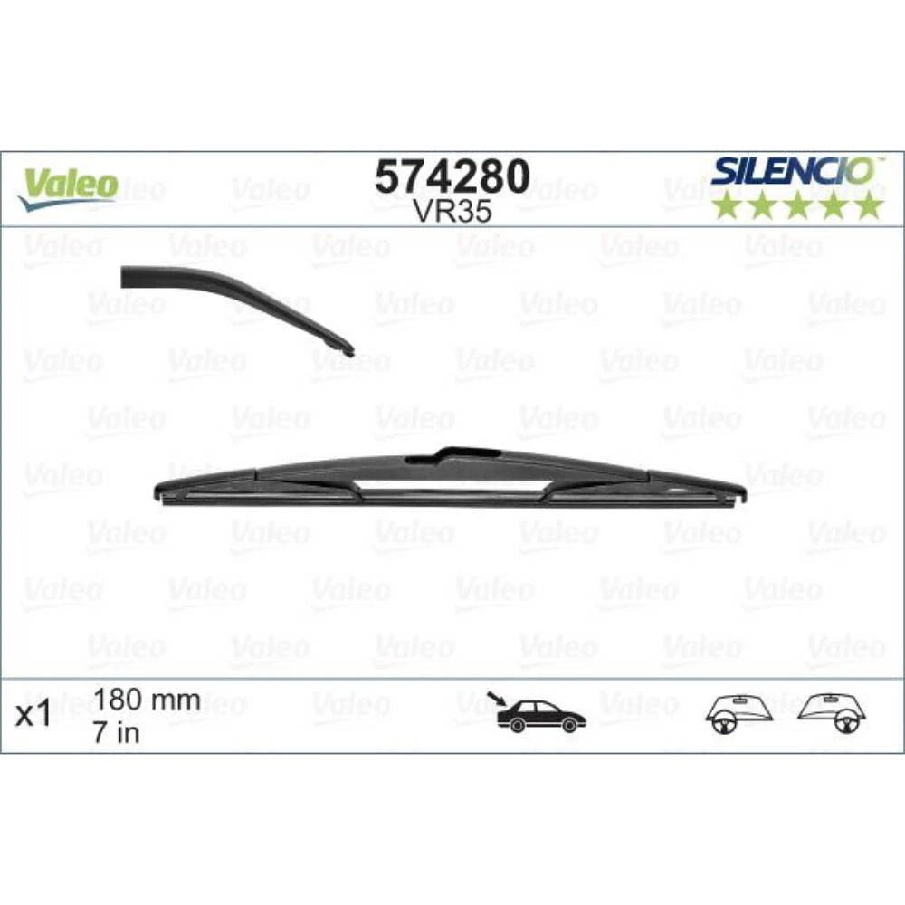 Задня щітка Valeo Silencio Rear 180 мм для DS DS4 2011-2018