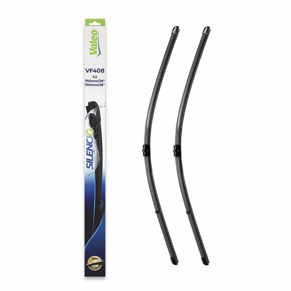 Front wiper blade set Valeo Silencio Flat 700 & 700 mm for Volkswagen Sharan 2 2001-2010