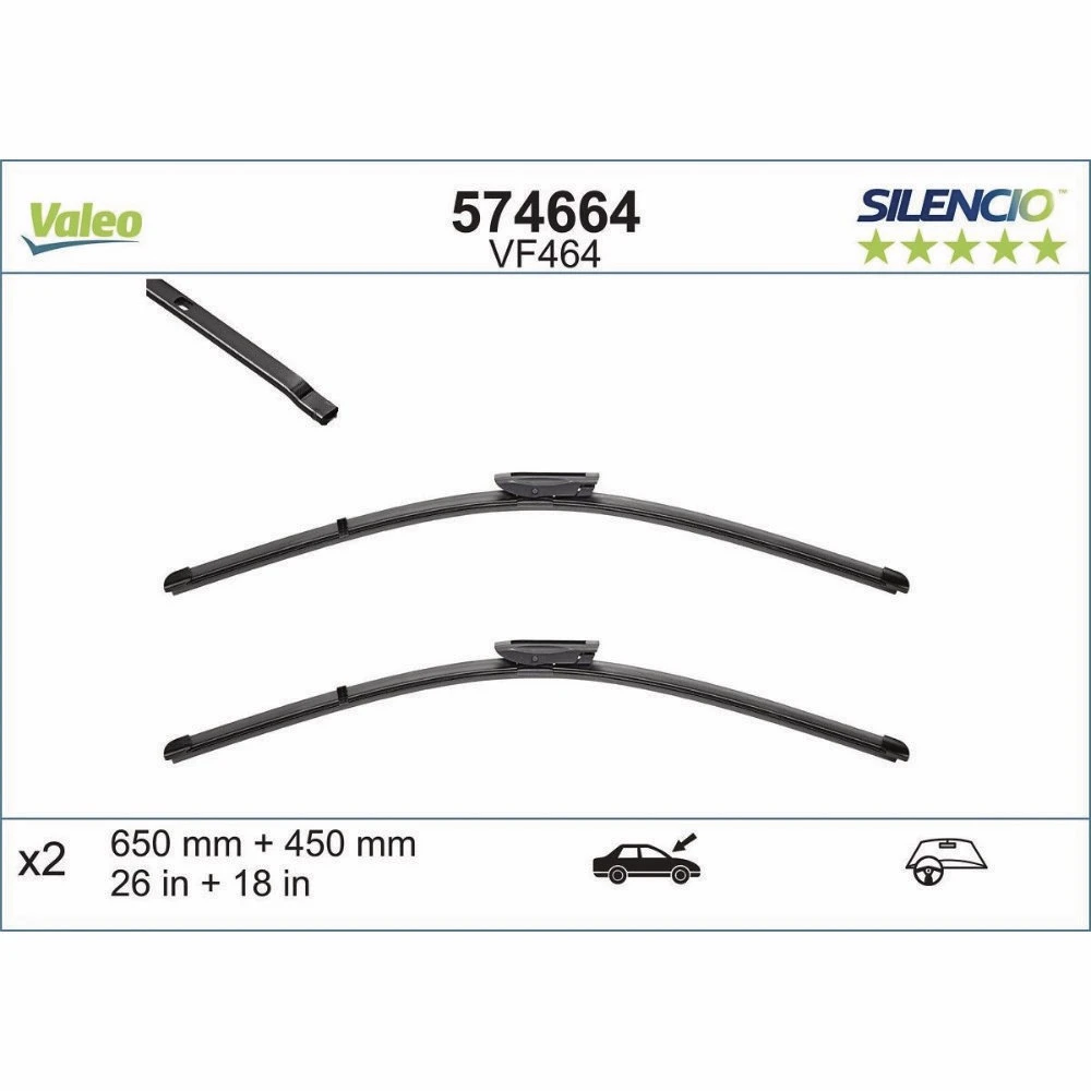 Wycieraczki Valeo Silencio Flat do Toyota ProAce